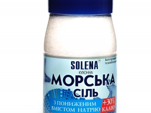 Соль морская пищевая + калий 700 г ТМ SOLENA