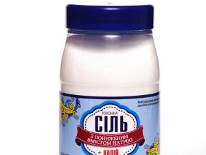 Соль кухонная с пониженным содержанием натрия + калий 700 г ТМ SOLENA