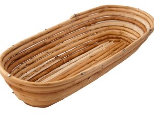 Корзина для расстойки теста из лозы овальная 280 мм